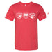 Mens Dodge Viper Tri - Logo T-shirt (Heather Red) - Detroit Shirt CompanyFCA - DodgeT-Shirts (Apparel)