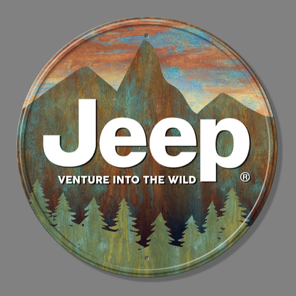 Metal Sign - Jeep Venture Into the Wild - Detroit Shirt CompanyFCA - JeepOther Accessories