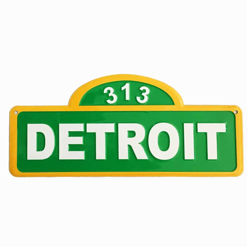 Metal Sign - Detroit 313 Street Sign - Detroit Shirt CompanyDetroit Shirt CompanyOther Accessories