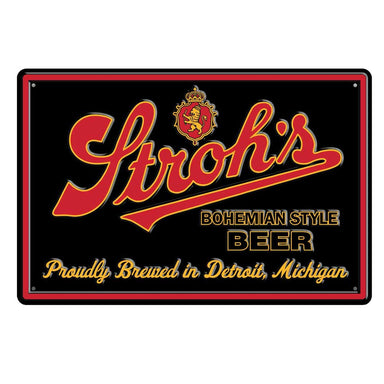 Metal Sign - Stroh's Beer - Detroit Shirt CompanyDSC - Stroh'sMetal Sign