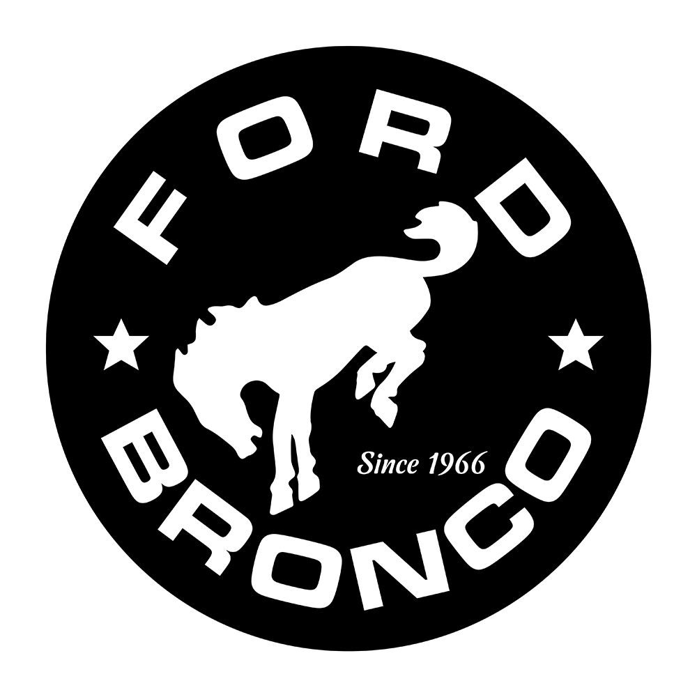 Sticker - Ford Bronco Stars - Round - Detroit Shirt CompanyDSC - FordStickers (Accessories)