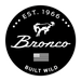 Sticker - Ford Bronco Built Wild - Round - Detroit Shirt CompanyDSC - FordStickers (Accessories)