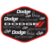 Sticker - Dodge Text Logos Hex - Detroit Shirt CompanyFCA - DodgeStickers (Accessories)