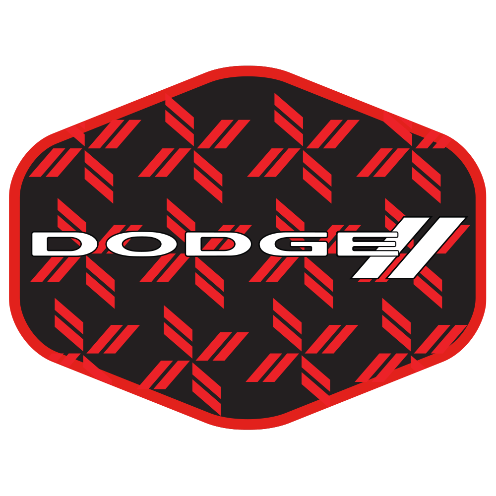 Sticker - Dodge Rhombus Hex - Detroit Shirt CompanyFCA - DodgeStickers (Accessories)