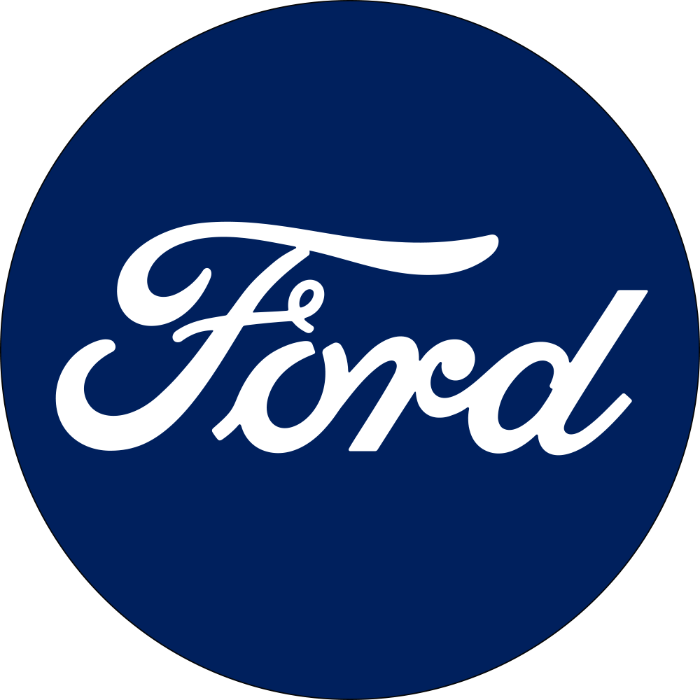 Sticker - Ford Script - Round - Detroit Shirt CompanyDSC - FordStickers (Accessories)