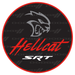 Sticker - Dodge SRT Hellcat - Round - Detroit Shirt CompanyFCA - DodgeStickers (Accessories)