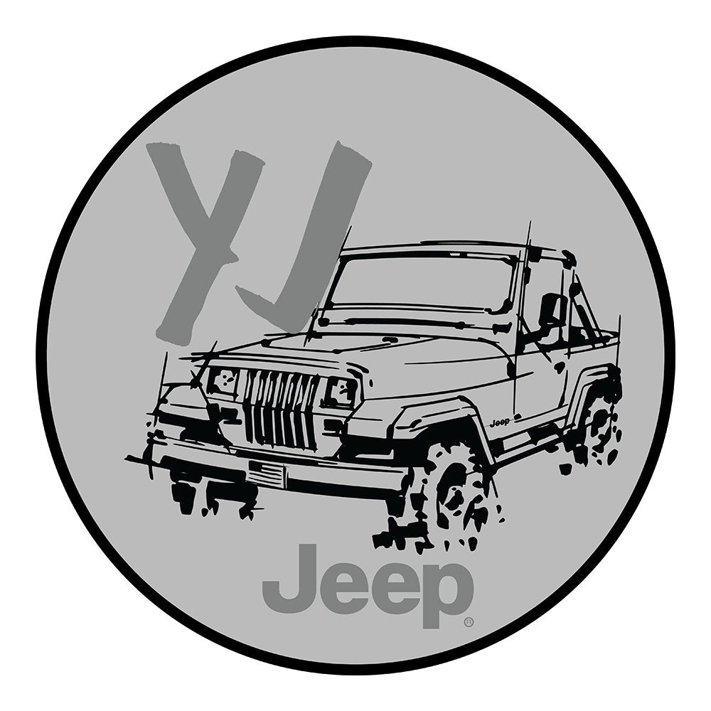 Sticker - Jeep® YJ - Round - Detroit Shirt CompanyFCA - JeepStickers (Accessories)