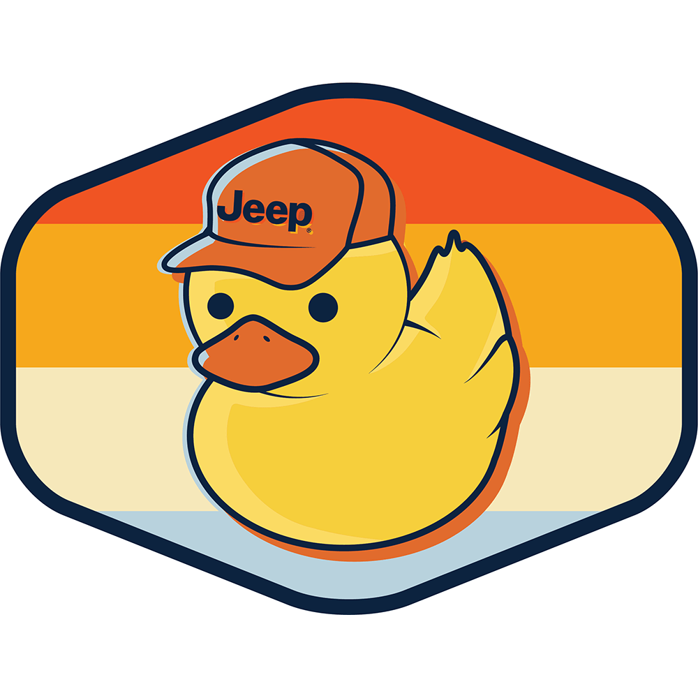 Sticker - Jeep® Duck Hex - Stripes - Detroit Shirt CompanyFCA - JeepStickers (Accessories)