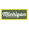 Sticker - Michigan Script Green/Yellow - Detroit Shirt CompanyDetroit Shirt CompanyStickers (Accessories)