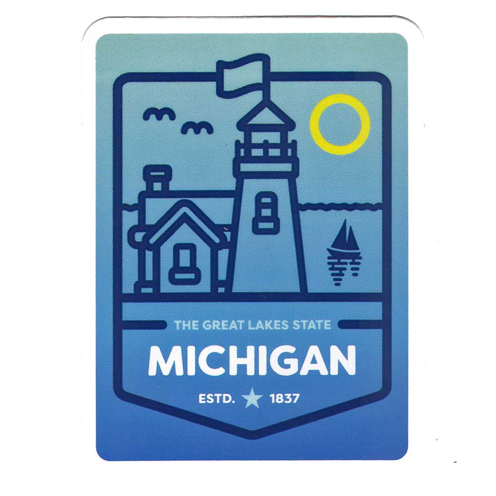 Sticker - Michigan Lighthouse - Detroit Shirt CompanyDetroit Shirt CompanyStickers (Accessories)