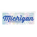 Sticker - Michigan Script TieDye - Detroit Shirt CompanyDetroit Shirt CompanyStickers (Accessories)