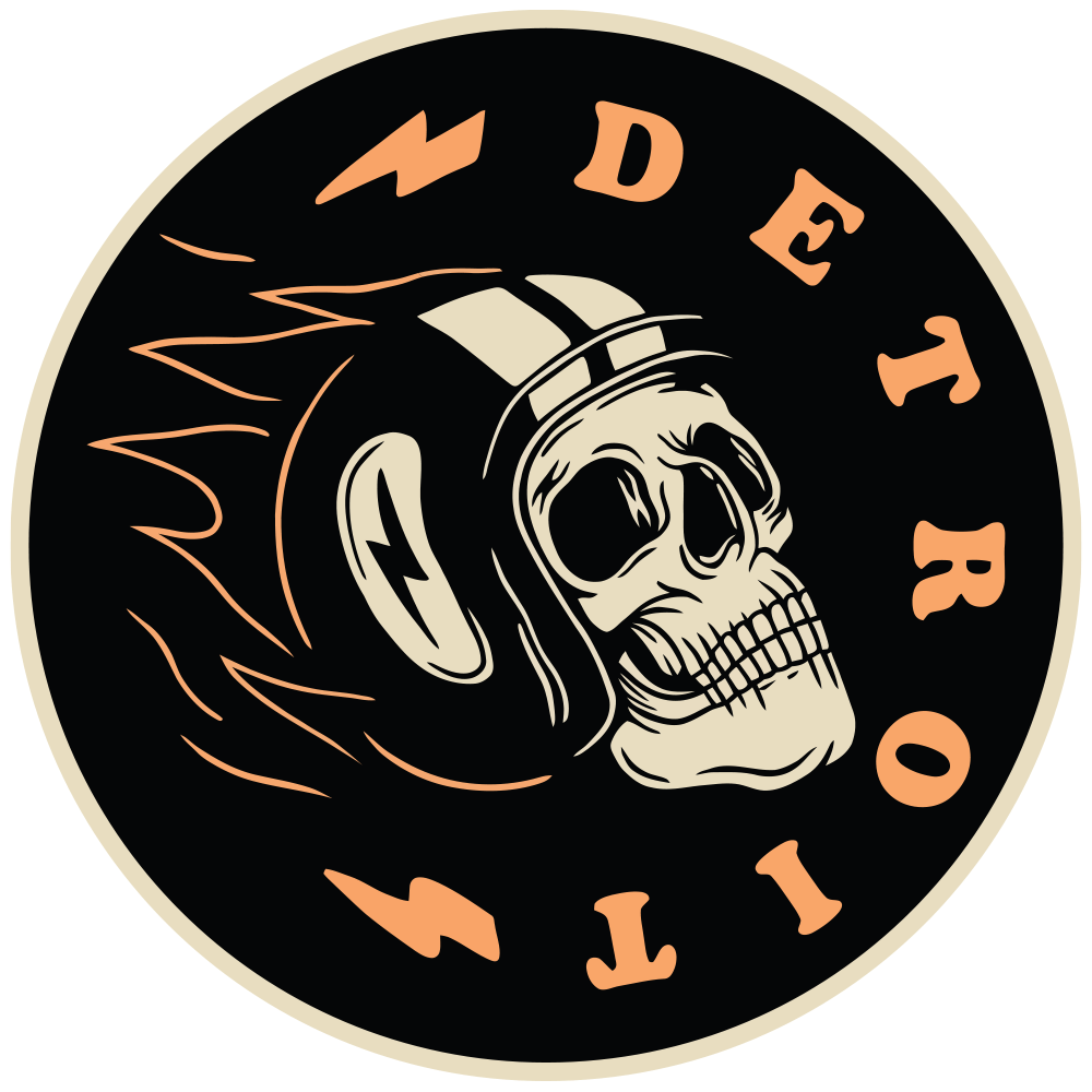 Sticker - Detroit Skull Racer - Detroit Shirt CompanyDetroit Shirt CompanyStickers (Accessories)