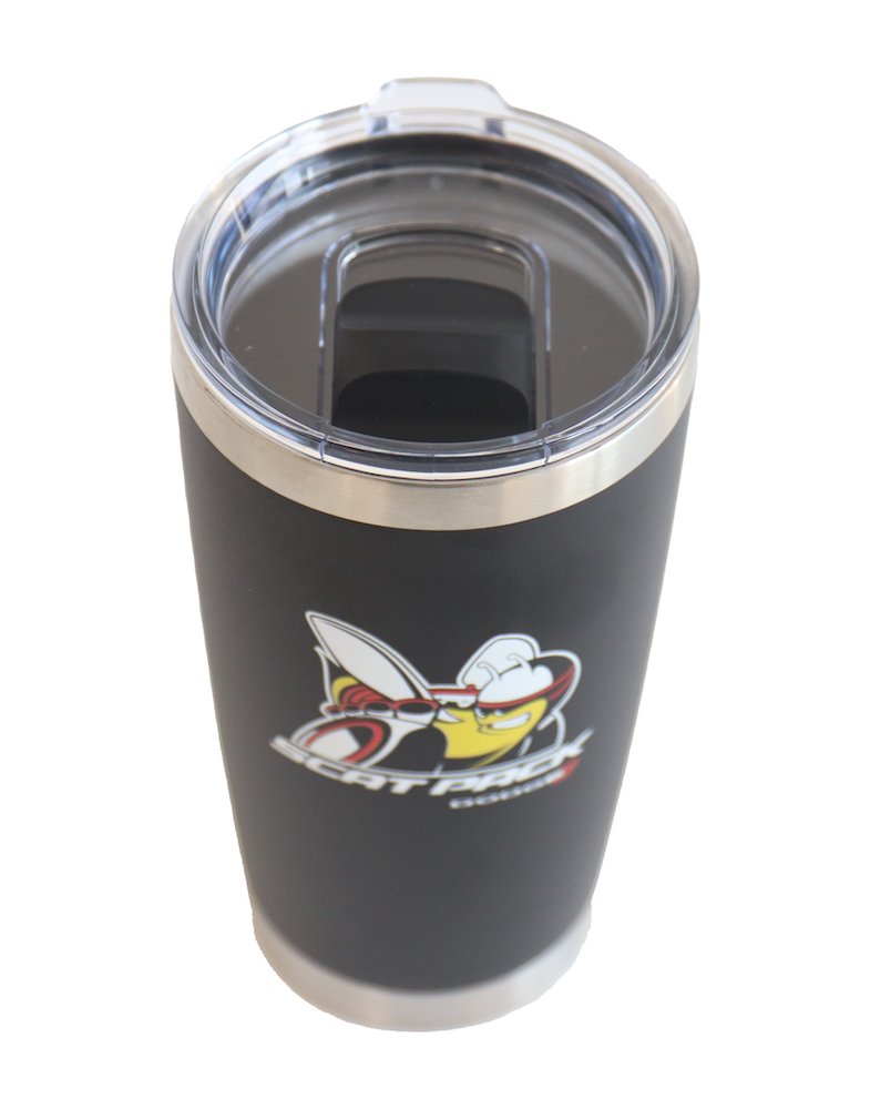 Travel Mug - Dodge Scat Pack - Black - Detroit Shirt CompanyFCA - DodgeDrinkware (Accessories)