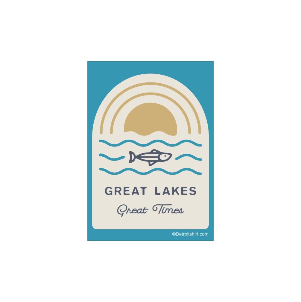 Sticker - Michigan Great Lakes Great Times - Detroit Shirt CompanyDetroit Shirt CompanyStickers (Accessories)