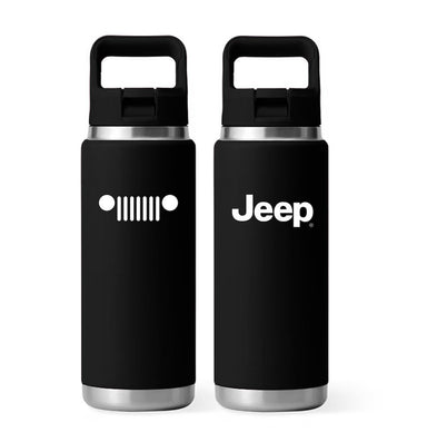 Top Handle Bottle - Jeep Text Grille - Black - Detroit Shirt CompanyFCA - JeepDrinkware (Accessories)