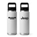 Top Handle Bottle - Jeep Text Grille - White - Detroit Shirt CompanyFCA - JeepDrinkware (Accessories)