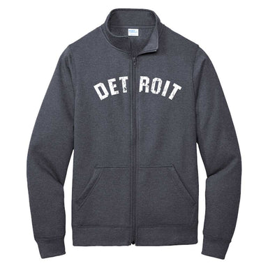 Fleece - Detroit Bend Track Jacket Sweatshirt - Heather Navy - Detroit Shirt CompanyDetroit Shirt CompanyJackets (Apparel)