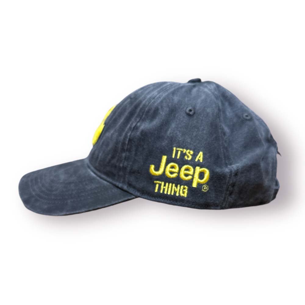 Hat - Jeep Chino Twill Ponytail with Chenille Duck Patch - Detroit Shirt CompanyFCA - JeepHats (Apparel)