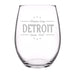 Wine Glass - Detroit Stars - Detroit Shirt CompanyDetroit Shirt CompanyDrinkware (Accessories)