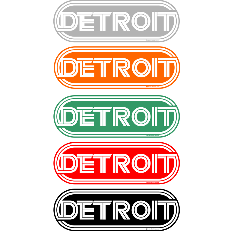 Sticker - Detroit Wrap - Detroit Shirt CompanyDetroit Shirt CompanyStickers (Accessories)