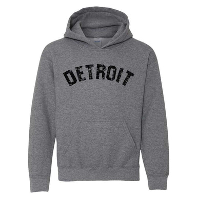 Youth - Detroit Bend Hoodie - Heather Charcoal - Detroit Shirt CompanyDetroit Shirt CompanyKids Apparel