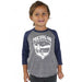 Youth - Michigan Shield Triblend 3/4 Sleeve Baseball T-shirt - Detroit Shirt CompanyDetroit Shirt CompanyKids Apparel