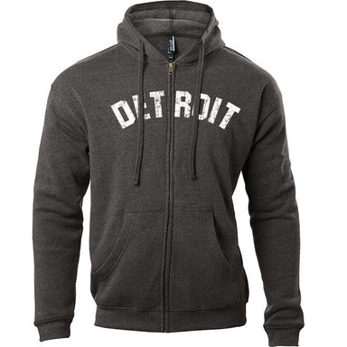 Detroit Bend Zip Hoodie Sweatshirt - Heather Black - Detroit Shirt CompanyDetroit Shirt CompanyHoodies (Apparel)