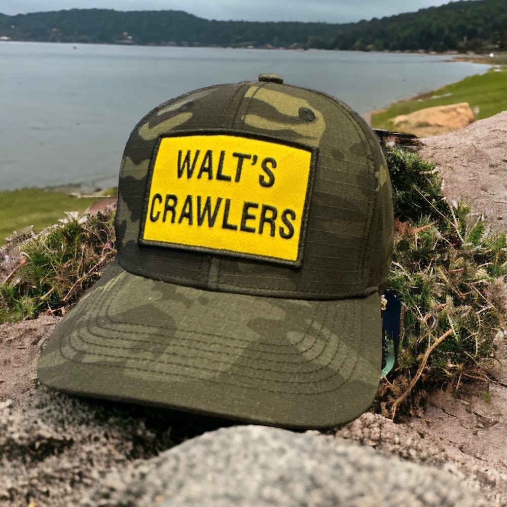 Hat - Walt's Crawlers Patch - Black Camo - Detroit Shirt CompanyDSC - WaltsCrawlersHats (Apparel)