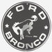 Metal Sign - Ford Bronco Circle - Detroit Shirt CompanyHangtimeOther Accessories