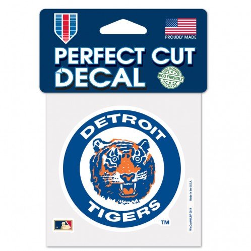 Detroit Tigers - 4" Color Vintage Circle Logo Decal - Detroit Shirt CompanyWinCraftDecals (Accessories)