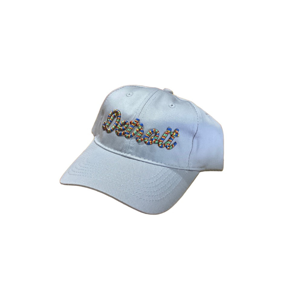 Hat - Youth Detroit Thirsty Rainbow Script