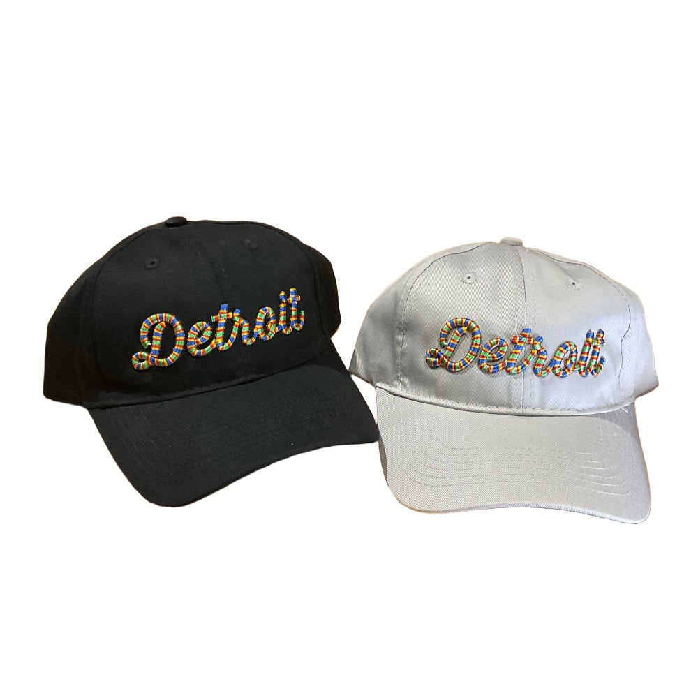 Hat - Youth Detroit Thirsty Rainbow Script