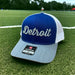 Hat - Detroit Thirsty Richardson Snapback - Blue/Grey/White - Detroit Shirt CompanyDetroit Shirt CompanyHats (Apparel)