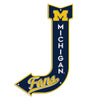 Metal Sign - Michigan Wolverines Fans J Arrow