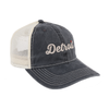 Hat - Detroit Heart Low Profile Trucker - Settl Blue/Khaki