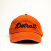 Hat - Orange Detroit Thirsty Script Unstructured