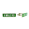 Cufflinks - Detroit 8 Mile Road Street Sign