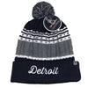 Hat - Detroit Thirsty Cable Knit TOTW - Navy/Grey/White