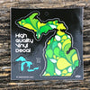 Sticker - Michigan Green Fields Shape + Bonus!