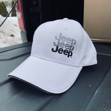 Hat - Jeep® Echo Grays - White - Detroit Shirt CompanyFCA - JeepHats (Apparel)