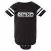 Baby Onesie - Detroit Wrap - Black/White