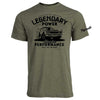 Mens Plymouth GTX T-shirt (Heather Olive Green) - Detroit Shirt CompanyFCA - ChryslerT-Shirts (Apparel)