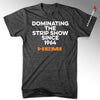 Mens Hemi “Dominating the Strip Show Since 1964” T-shirt (Heather Black) - Detroit Shirt CompanyFCA - DodgeT-Shirts (Apparel)